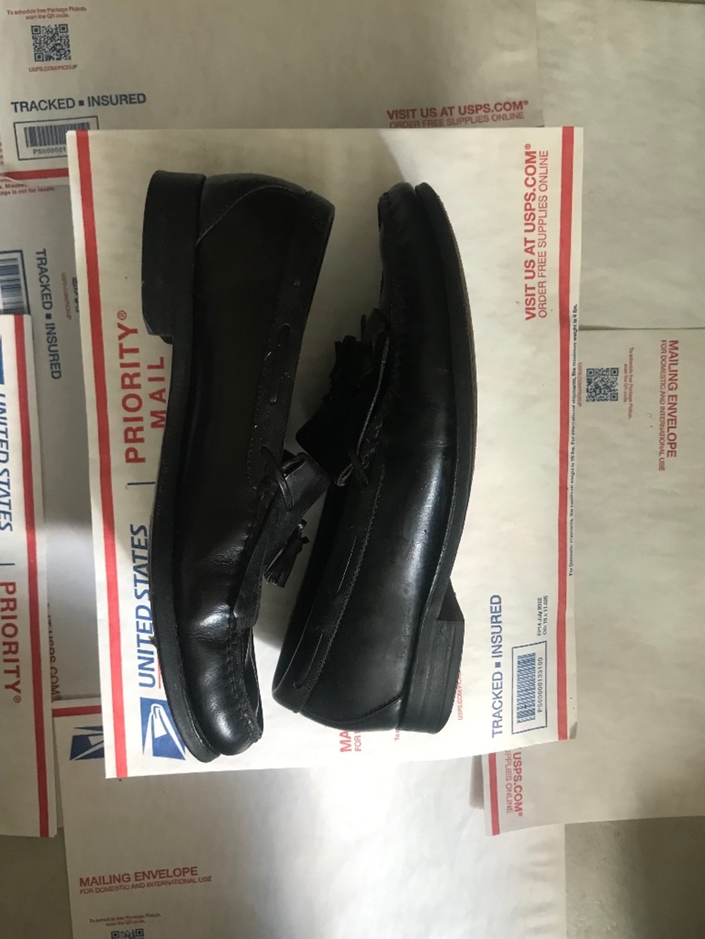 Men’s SAS Genuine Leather Slip On Penny Loafers Dress Shoes Size 12